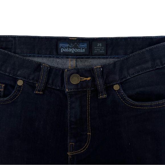 Gorpcore Women’s Patagonia Boyfriend Denim Dark Blue Jeans Size 25 - Picture 9 of 14